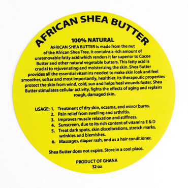32 oz. Shea Butter Labels: Set Of 12 image 0